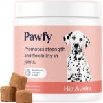 Pawfy Hip & Joint Supplement for Dogs with MSM & Vitamins | Glucosamine Chondroitin for Small, Medium & Large Breed - Supports Mobility & Bones | Glucosamine for Dogs with Omega 3-30 Chews